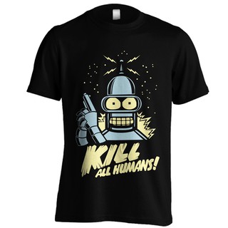 ราคาถูกเสื้อยืดcalเสื้อยืด พิมพ์ลาย Futurama DISTRO - 01 - MANUAL ScreenS-5XL