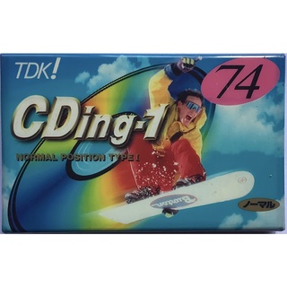 Blank Cassette Tape เทปคาสเซ็ตเปล่าวินเทจ TDK CDing-1 74 นาที Normal Position Type I ซีล เทปเปล่า