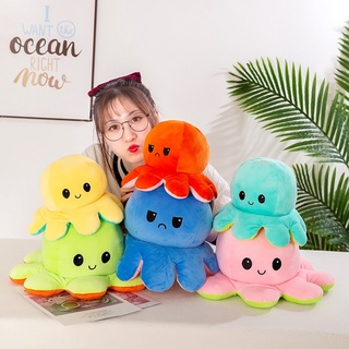 ตุ๊กตาปลาหมึก 🐙 ตุ๊กตาน่ารัก เปลี่ยนหน้าได้ ตุ๊กตาสัตว์ Reversible Flip Octopus ของเล่นเด็ก pop it ของขวัญ