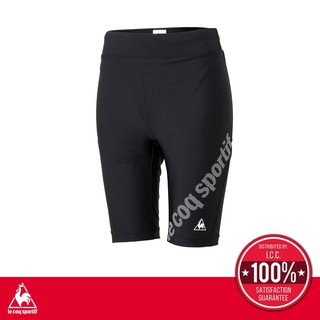 le coq sportif กางเกงจักรยานขาสั้น ผู้หญิง สีดำ CYCLING SHORT PANTS