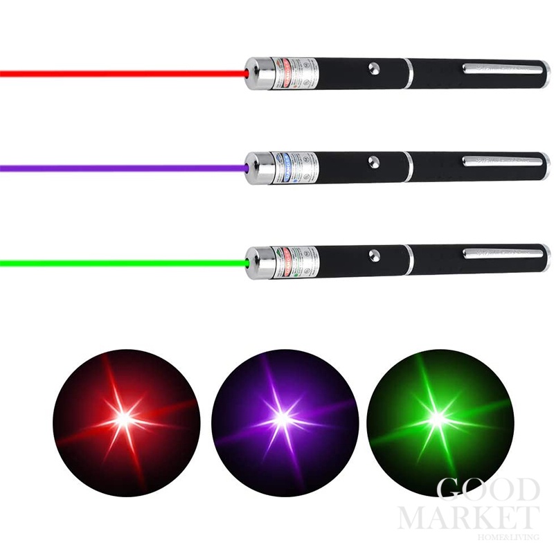 ปากกาเลเซอร์ 5MW 650nm สีเขียว สีดํา 3 สี
