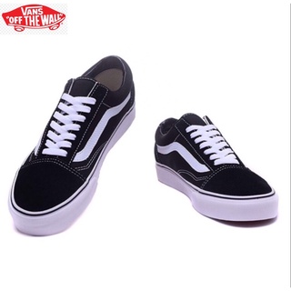 รองเท้าผ้าใบชาย หญิง Vans old school black white  เกรดพรีเมี่ยม พร้อมกล่อง