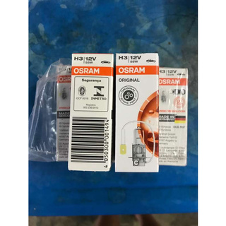 หลอดไฟรถยนต์ H3 12V 55w Osram แท้ made in germany จำนวน 1 หลอด