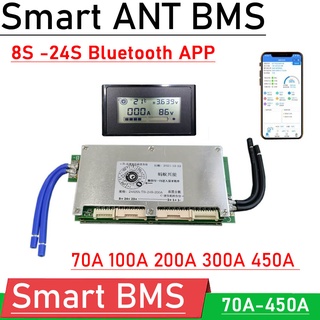 บอร์ดป้องกันแบตเตอรี่ลิเธียม ANT BMS 10S~24S 450A 300A 200A 100A Li-ion lifepo4 LTO 12S 13S 14S 16S 20S 36V 48V 60V 72V