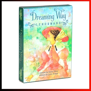 การ์ดคําพูดภาษาอังกฤษDreaming Way Lenormand Oracle Cards