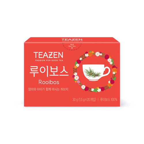 Teazen Rooibos Tea ชาแดงรอยบอส ชาสมุนไพร เพื่อสุขภาพ ไม่มีคาเฟอีน