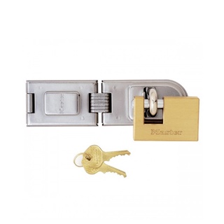 Master Lock มาสเตอร์ล็อค 606720D บานพับสายยูพร้อมกุญแจคล้อง