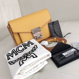 (ผ่อน0%)แท้💯📌 MCM mini Patricia Crossbody in Studded