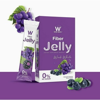 [เซ็ทใหญ่] WINK WHITE ไฟเบอร์เจลลี่ Fiber Jelly ควบคุมน้ำหนัก ดีท็อคล้างสารพิษ ขับของเสีย ทำความสะอาดลำไส้