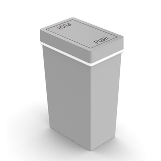 ถังขยะฝาสวิงเหลี่ยม 40ลิตรDKWHH-309P/2เทาอ่อน ถังขยะ Square Swing Lid Trash Can 40 liters DKWHH-309P/2 light gray