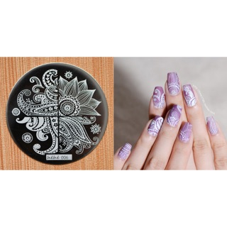 Nail art plate (hehe-06) แผ่นพิมพ์ลายเล็บ