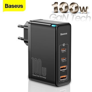 Baseus ที่ชาร์จ 100w Gan Gan Usb Type C Pd Charge 4.0 3.0 Usb-C Type-C ที่ชาร์จ R ที่ชาร์จทั้งหมด สําหรับแล็ปท็อป IOS