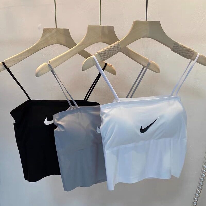 สายเดี่ยว เสื้อชั้นในผู้หญิง รุ่น B034 สปอร์ตบรา ครึ่งตัว ครอป รัดรูป ทรงสวย ผ้านิ่มยืด