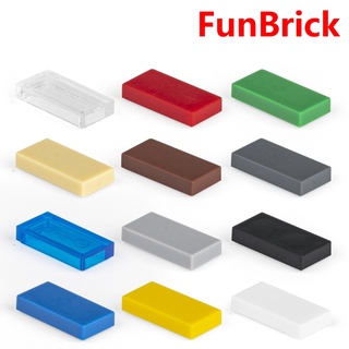 [Funbrick] กระเบื้องแบน 1x2 3069b เข้ากันได้กับของเล่นตัวต่อ Blcok DIY 50 ชิ้น