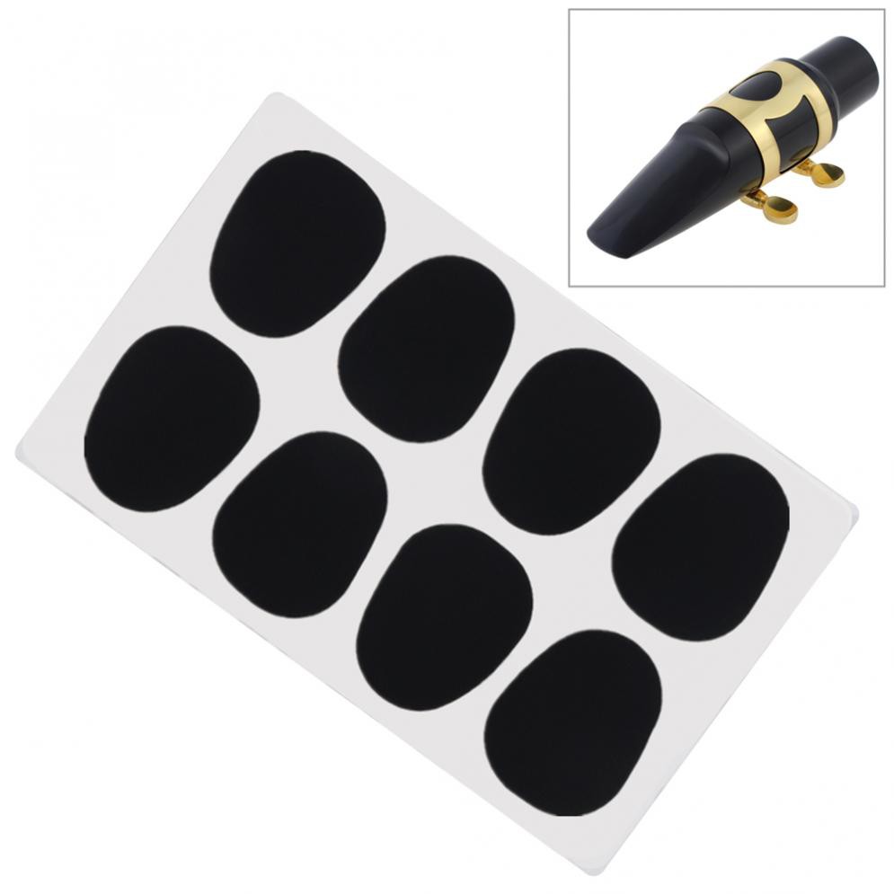 8pcs/lot ซิลิโคนสีดํา 0.8 มม . / 0.5 มม.Alto Tenor แซ ็ กโซโฟน Clarinet หมอนอิงปากเป ่ า