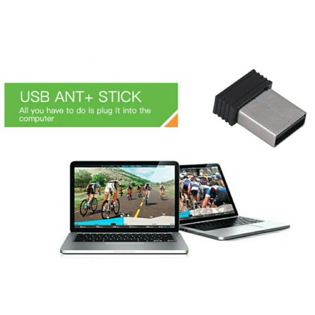 USB Ant+ Stick สำหรับใช้เชื่อมต่ออุปกรณ์ Smart Trainer เซนเซอร์รอบขาความเร็ว หัวใจ กับคอมพิวเตอร์ กับโปรแกรมZwift