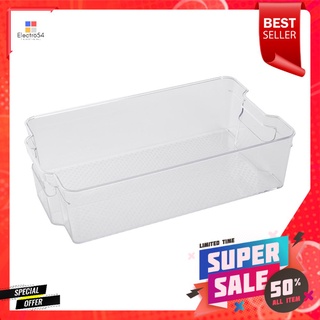 กล่องจัดเก็บในตู้เย็นซ้อนได้37.5x21.5x10cm.KECHSTACKABLE FRIDGE STORAGE BOX 9051 KECH 37.5X21.5X10CM