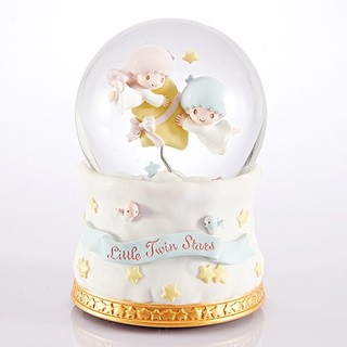 กล่องดนตรี snow globe Littletwinstars music box   /Sanrio music box