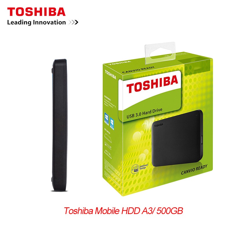 TOSHIBA 500GB 1TB External HDD ฮาร์ดดิสก์ไดรฟ์แบบพกพา HD 2.5 "5400Rpm USB 3.0 Backup Mobile HDD