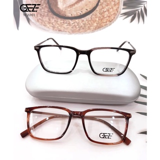 กรอบแว่นตา GEZE รุ่น YC2201 น้ำหนักเบา ใส่สบาย Vintage (มีบริการตัดแว่นสายตาราคาถูก)