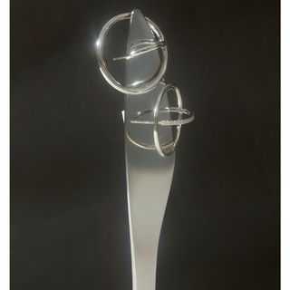 [ส่งด่วนฟรี]SWAN - O Cross Pave Earring ต่างหูเงินแท้ ฝังเพช…