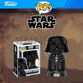 JINNStore Funko Pop Star Wars Darth Vader 143 ไวนิลรุ่นมือตุ๊กตารุ่นสะสมของเล่นพร้อมกล่องตกแต่งของเล่นเด็กของขวัญวันเกิด