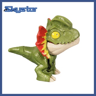 skystar Interactive Dinosaur Fidget Toy Biting Finger Dilophosaurus/Mosasaurus Dinosaur Finger Toy Comfortable Grip for Children