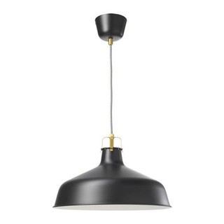 RANNARP โคมไฟแขวนเพดาน Pendant lamp 38 cm (ดำ)