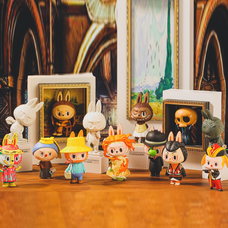 Action figure O MART Labubu The Monsters Art Series Blind Box