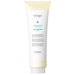 Lebel Viege Hair treatment SOFT 240ml  ทรีตเม้นท์สำหรับผมแห้งแข็งหยาบกระด้างให้อ่อนนุ่ม สูตรสำหรับเส้นผมที่อ่อนแอ ร่วงโร