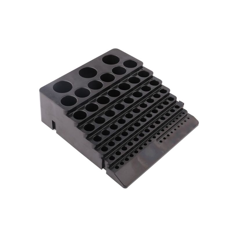 Mon Milling Cutter Reamer Drill Bit Storage Box Black Drill Bit Storage Box