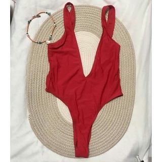 New!!  ชุดว่ายน้ำวันพีช swimsuit สีแดง 🍓