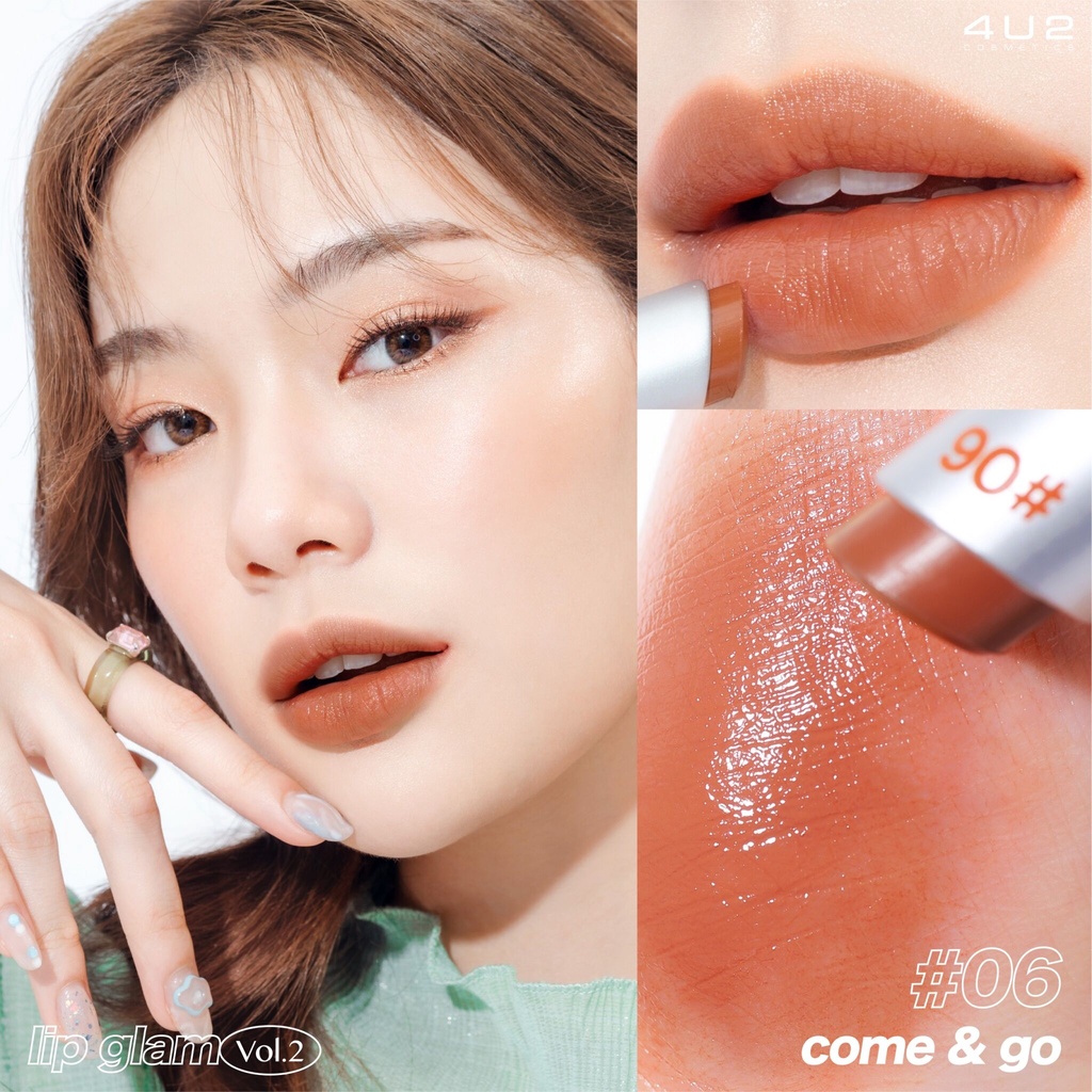 4U2 Lip Glam Vol.2 3g 02 Make Love. Shopee Thailand
