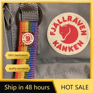 Fjallraven Kanken พวงกุญแจจี้โลหะ Totem สีรุ้งสําหรับห้อยกระเป๋านักเรียน