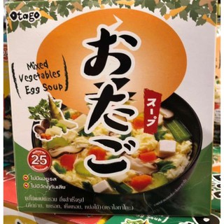 OTAGO Mix Vegetable Egg Miso SOUP ( 野菜エッグ味噌汁) โอทาโกะ ซุปมิสุไข่ผักรวม (40กรัม)