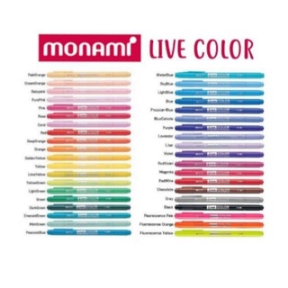 ปากกาสีน้ำ Monami Live Color 39 สี (โมนามิ ไลฟ์คัลเลอร์ 39สี)