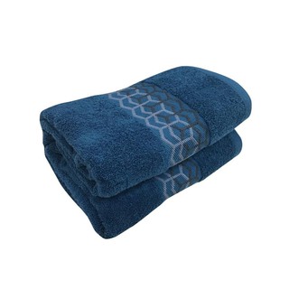 towel TOWEL HOME LIVING STYLE CHAIN 27X54" BLUE Towel, robe toilet ผ้าเช็ดตัว ผ้าขนหนู HOME LIVING STYLE CHAIN 27X54 นิ้