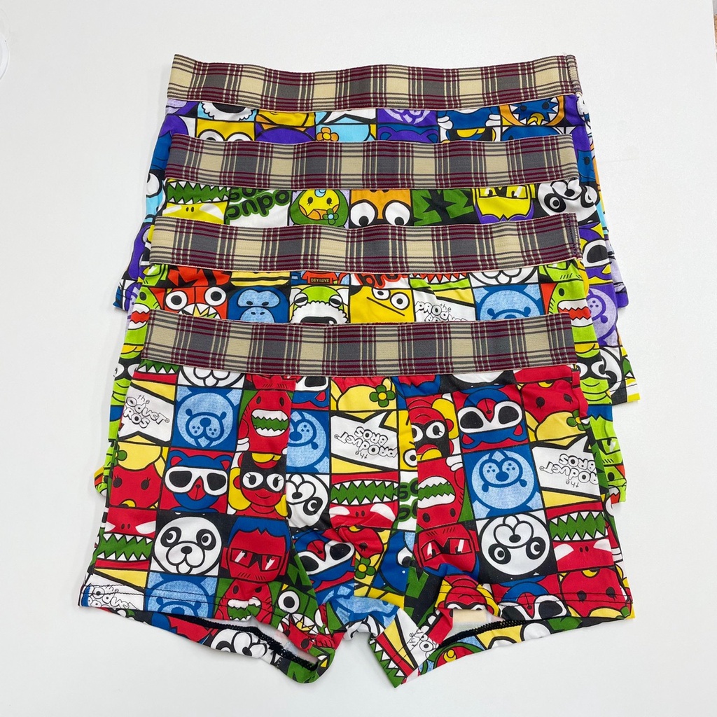 138#Boxer ชาย ลายการ์ตูน น่ารักมาก ใส่สบาย ระบายอากาศได้ดี