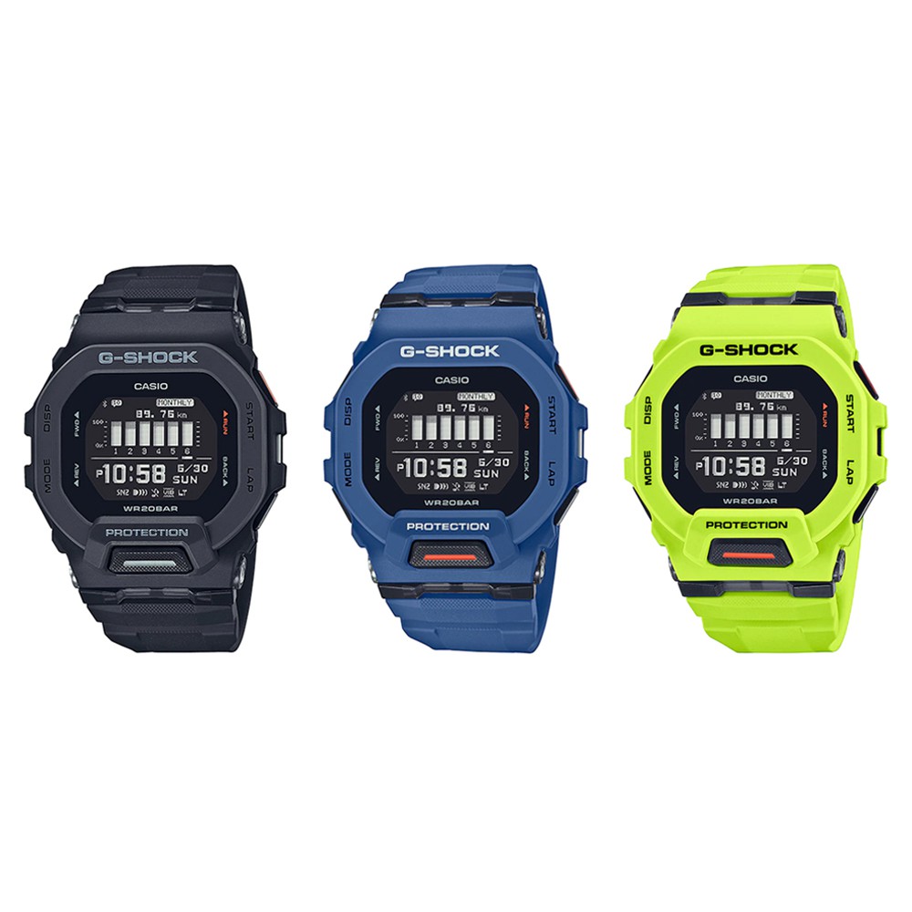 ✌✌✌Casio G-Shock นาฬิกาข้อมือผู้ชาย สายเรซิ่น รุ่น GBD-200 (GBD-200-1,GBD-200-2,GBD-200-9) nJ14