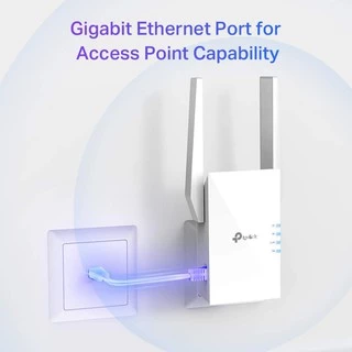 WI-FI RANGE EXTENDER (อุปกรณ์ขยายสัญญาณ) TP-LINK RE505X AX1500 Wi-Fi RANGE EXTENDER AC1200 WIFI 6 - ประกันตลอดการใช้งาน
