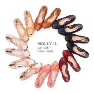 แหล่งขายและราคาSaramanda รุ่น 162003L Molly IL รองเท้าแฟลตบัลเล่ต์ผู้หญิง หนังลูกแกะ มี 8 สีอาจถูกใจคุณ