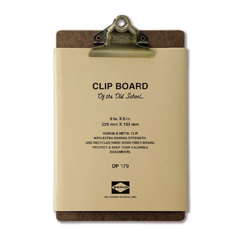 Penco Clip Board A4 Bronze (HDP180) / คลิปบอร์ด ขนาด A4 คลิปสีบรอนซ์ แบรนด์ Penco จากประเทศญี่ปุ่น
