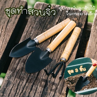 426TOOL ชุด 3 ชิ้น ชุดทำสวนจิ๋ว อุปกรณ์ปลูกต้นไม้ ทำสวนขนาดเล็ก พรวนดิน เกลี่ยดิน พรวนดิน