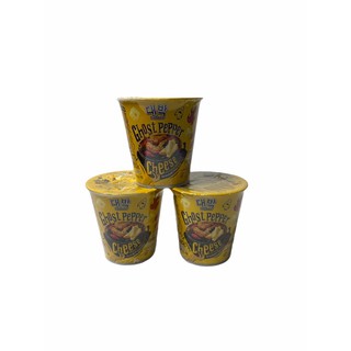 GHOST PEPPER DAE BAK CHEESE FLAVOR 80g,บะหมี่กึ่งสำเร็จรูปถ้วย เผ็ดปีศาจ รส ชีส ถ้วยสีเหลือง 1SETCOMBO/จำนวน 3 ถ้วย