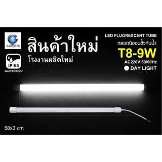 IWACHI หลอดนีออนสี ขั้วกันน้ำ รุ่นใหม่ LED T8 9W สีขาว