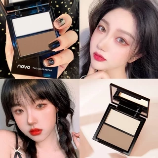 เฉดดิ้งไฮไลท์ Novo [5369] Shading Highlight คอนทัวร์หน้าแบบตลับ พร้อมกระจกในตัว