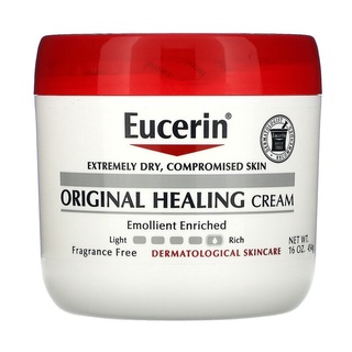 #พร้อมส่ง Eucerin, Original Healing Cream, For Extremely Dry, Compromised Skin, Fragrance Free, 16 oz (454 g)