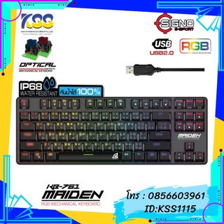 SIGNO KEYBOARD E-SPORT KB-761 รุ่น MAIDEN TKL RGB MECHANICAL USB