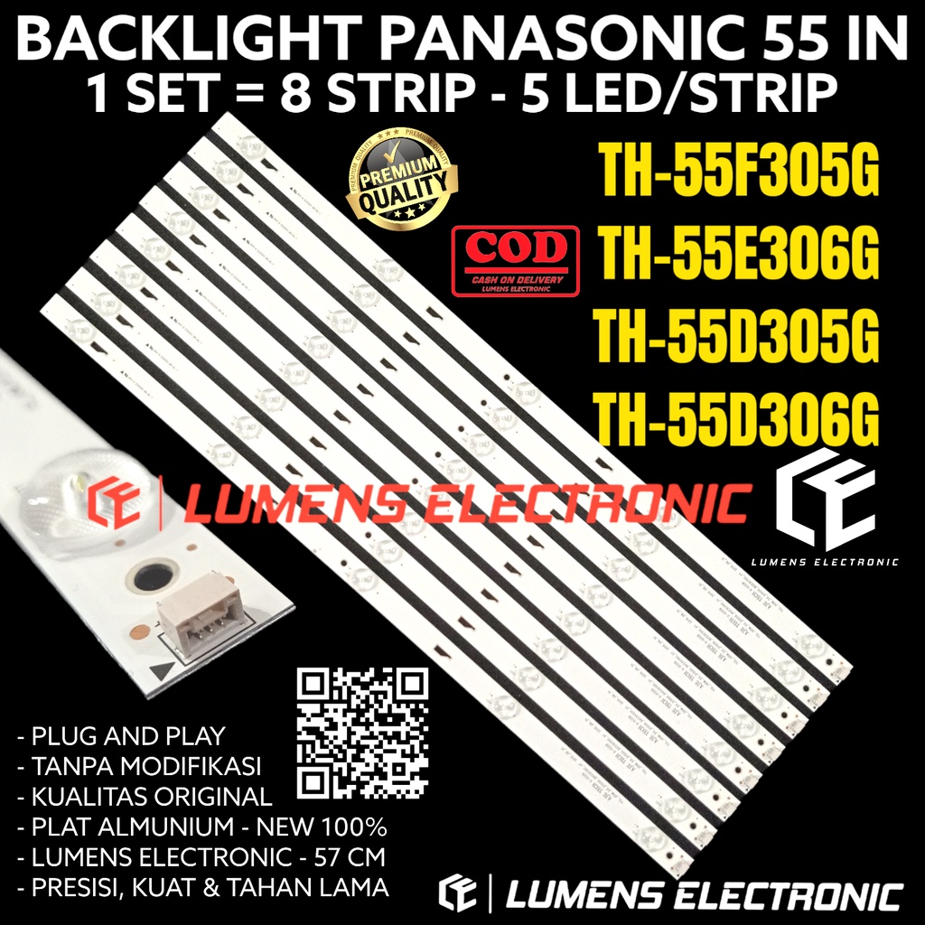 PANASONIC 55 INC LED TV BACKLIGHT TH 55F305 55E306 55D305 55D306 55F305G 55E306G 55D305G 55D306G BL 