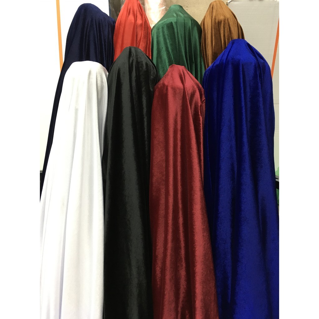 ผ้าเมตร กำมะหยี่ สีพื้น กว้าง1.60เมตร ปูโต๊ะ ตกแต่ง ตัดชุด Plain Color Velvet, Wide 1.60 m. For Table Cloth, Decoration